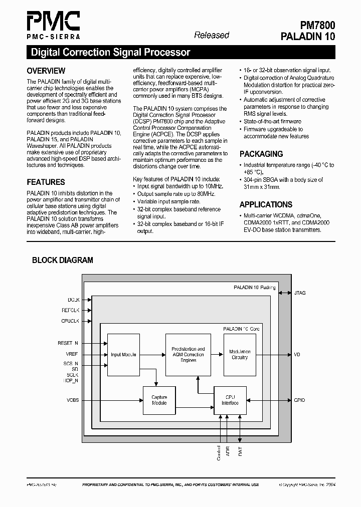 PM7800PALADIN10_998513.PDF Datasheet