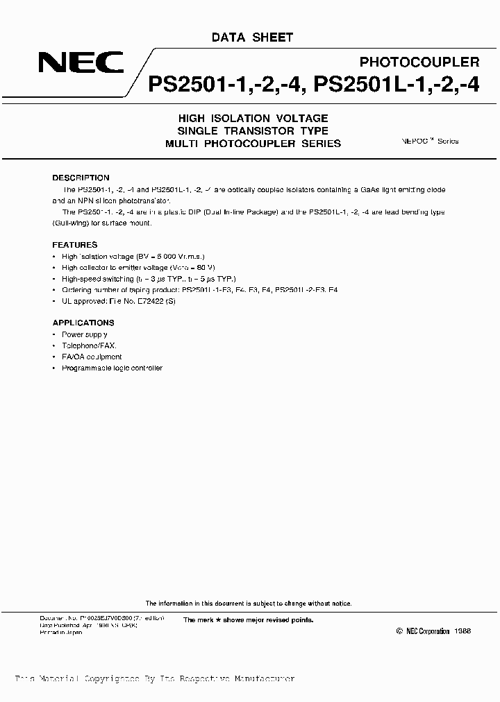 PS2501_998642.PDF Datasheet