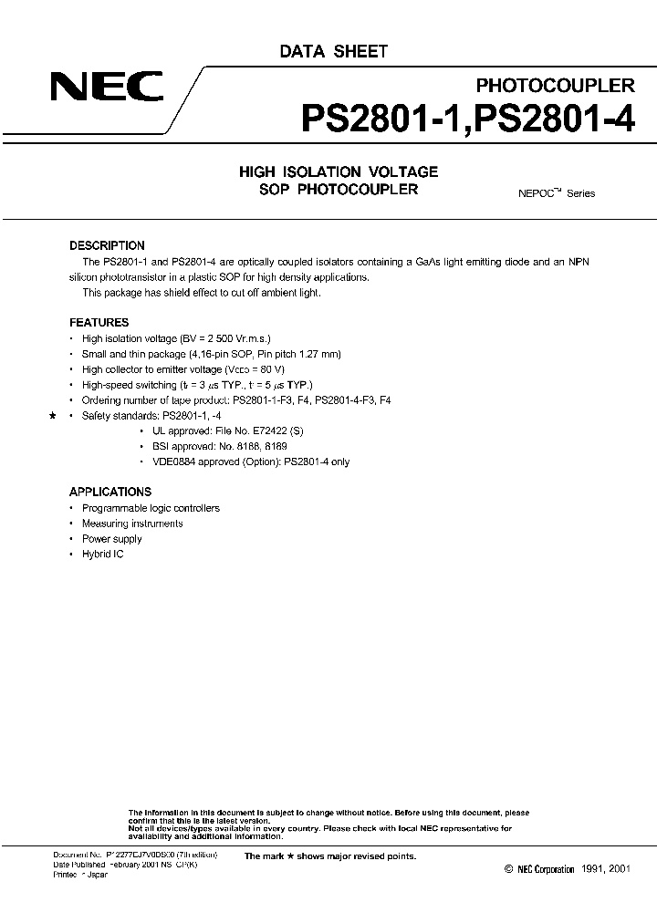 PS2801_998646.PDF Datasheet