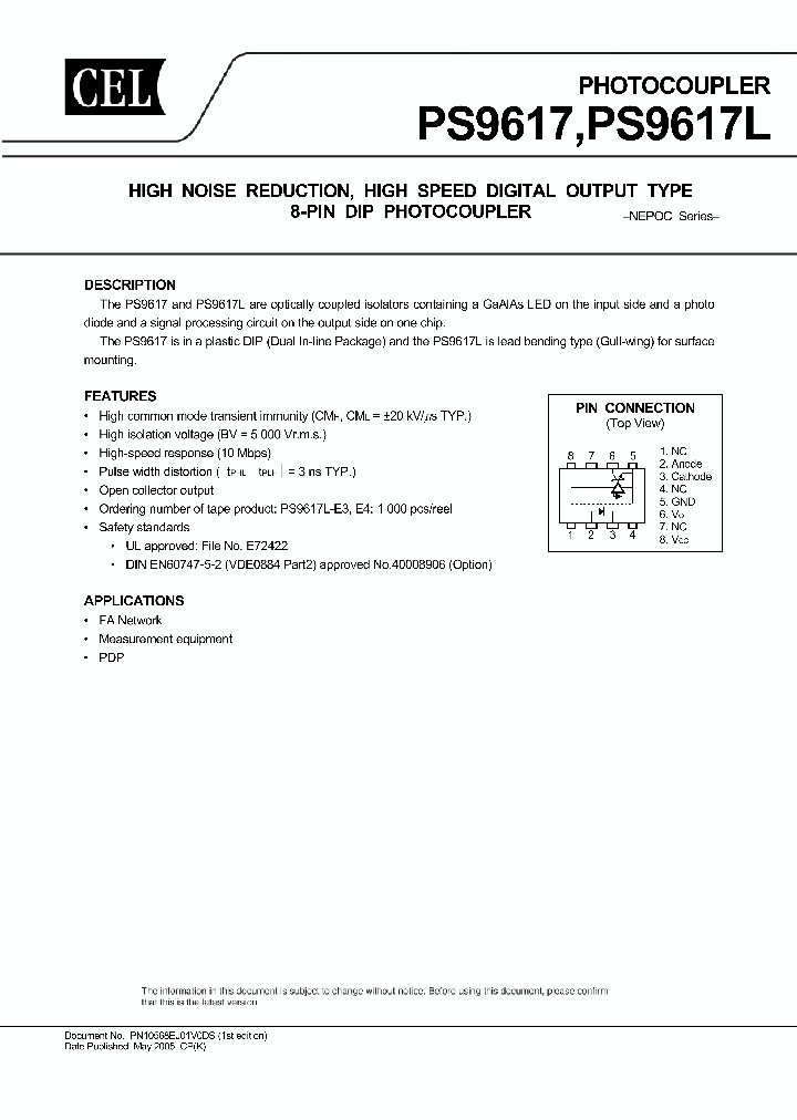 PS9617_998660.PDF Datasheet
