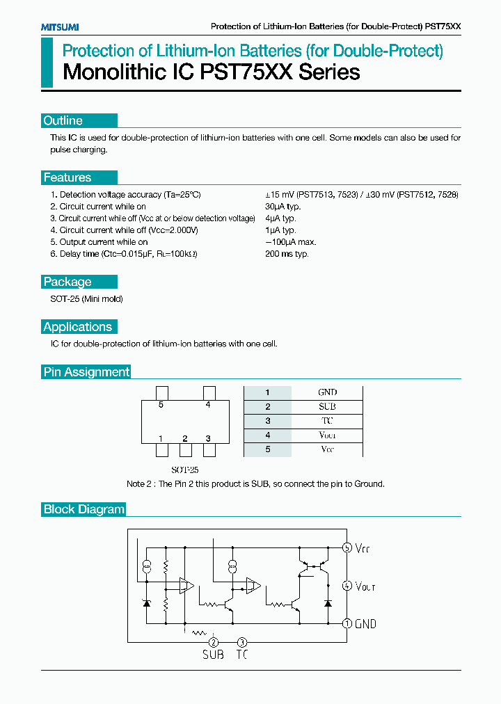 PST75XX_998715.PDF Datasheet