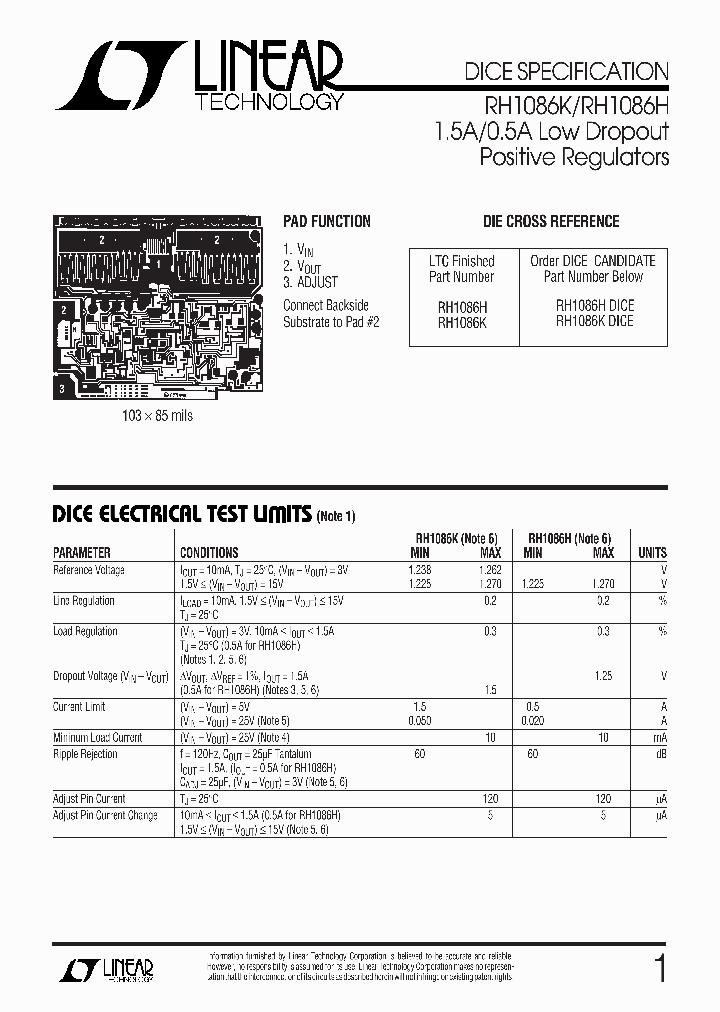 RH1086DICE_999106.PDF Datasheet