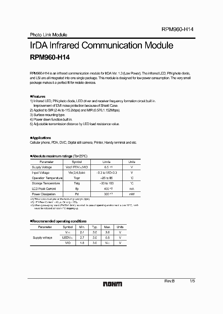 RPM960-H14_999160.PDF Datasheet