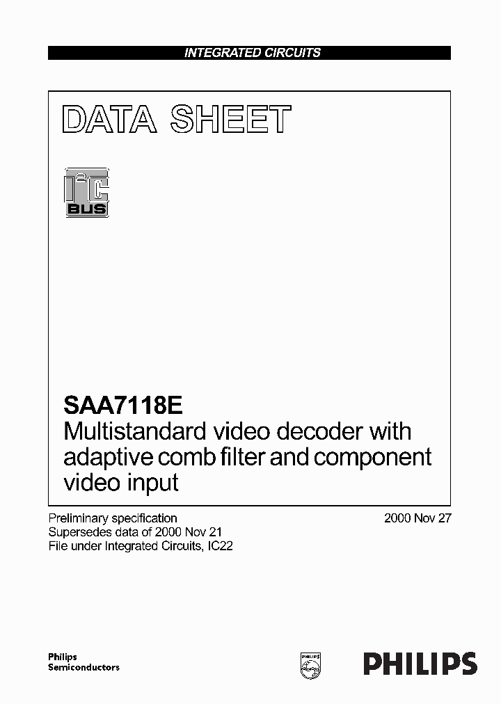 SAA7118E3_999417.PDF Datasheet