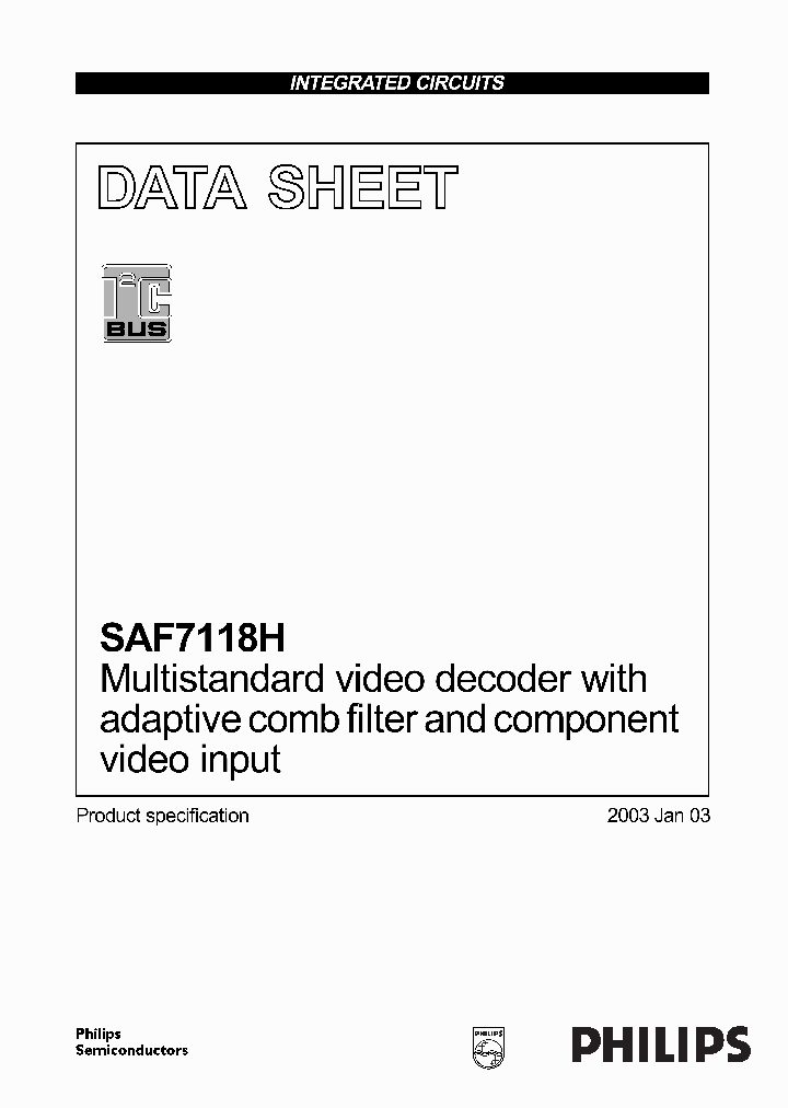 SAF7118H1_999459.PDF Datasheet