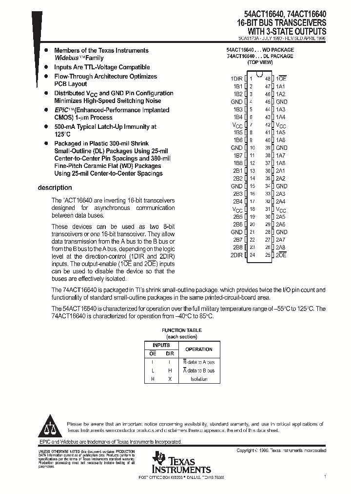 SCAS173A_999704.PDF Datasheet