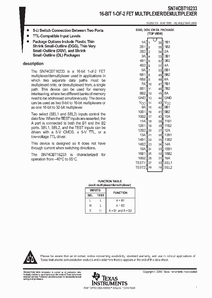 SCDS010I_1000450.PDF Datasheet