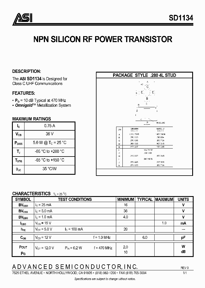 SD1134_1001324.PDF Datasheet