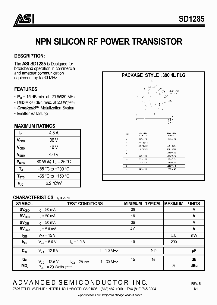SD1285_1001328.PDF Datasheet