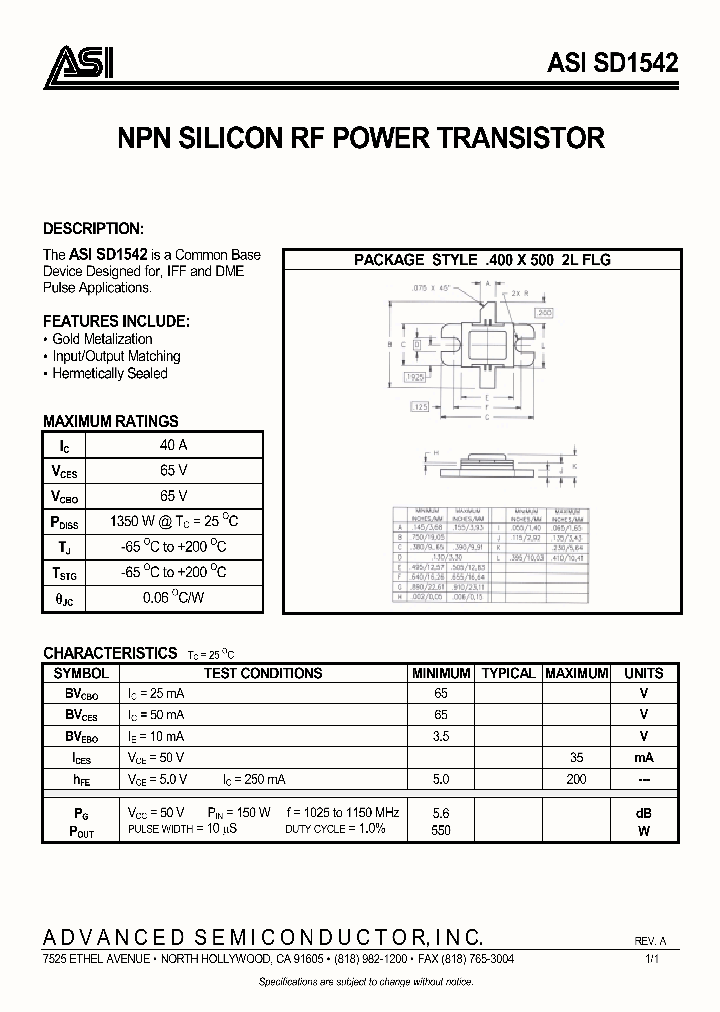 SD1542_1001342.PDF Datasheet