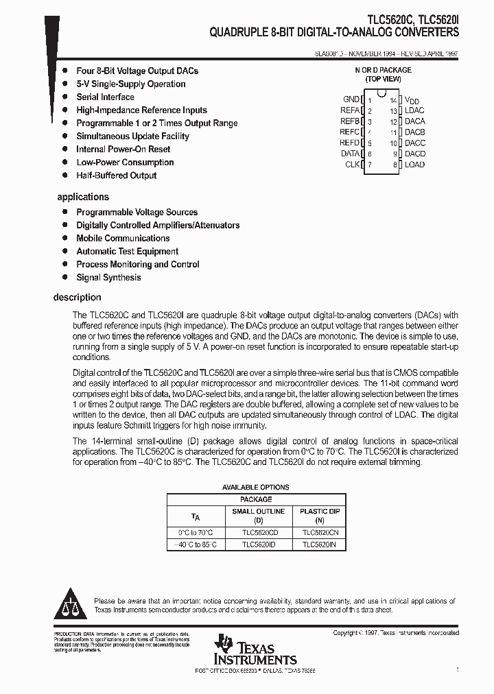 SLAS081D_1002291.PDF Datasheet