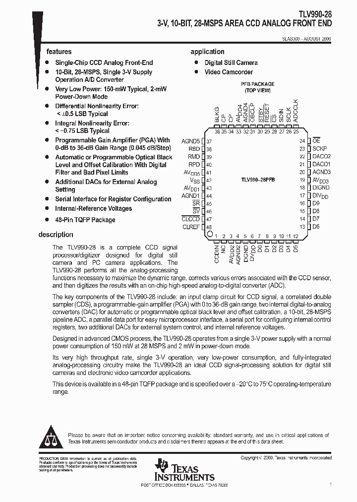 SLAS300_1002423.PDF Datasheet