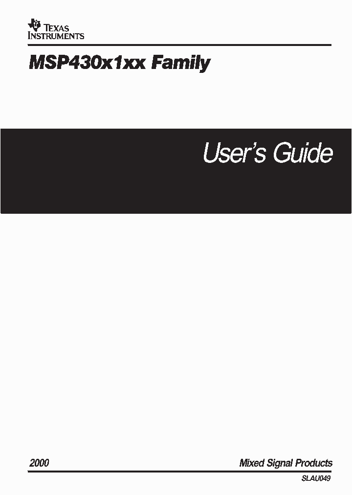 SLAU049_1002438.PDF Datasheet