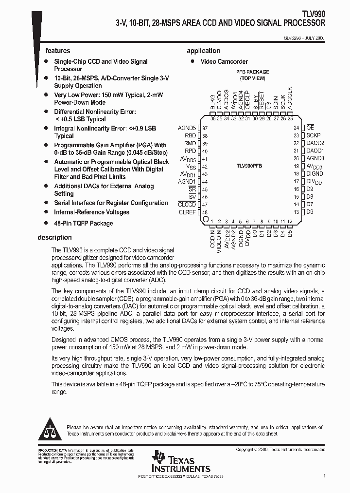 SLVS298_1003706.PDF Datasheet