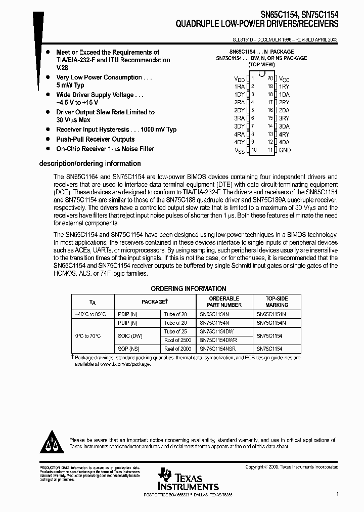SN65C1154_1003968.PDF Datasheet
