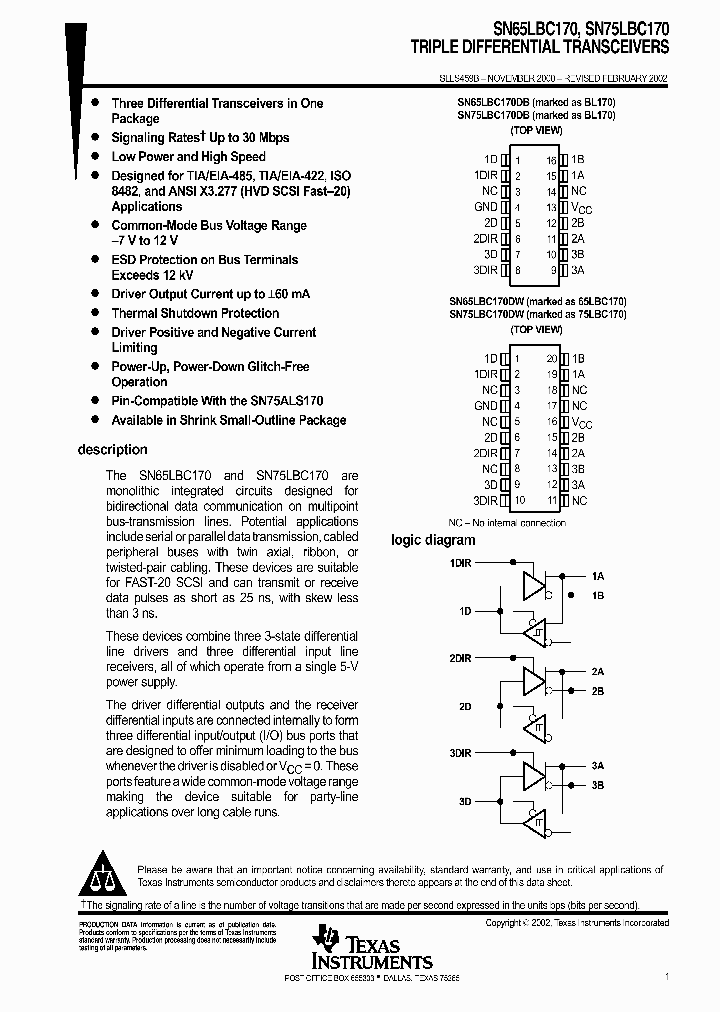 SN65LBC170_1003983.PDF Datasheet