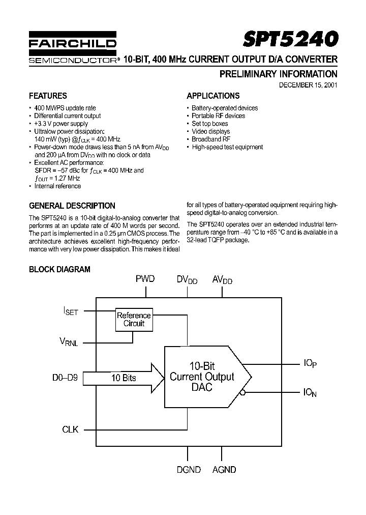 SPT5240_1004286.PDF Datasheet