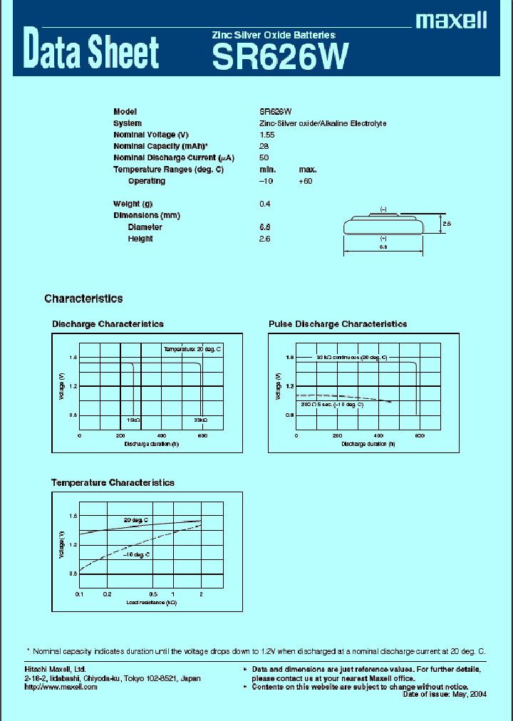 SR626W_1004335.PDF Datasheet