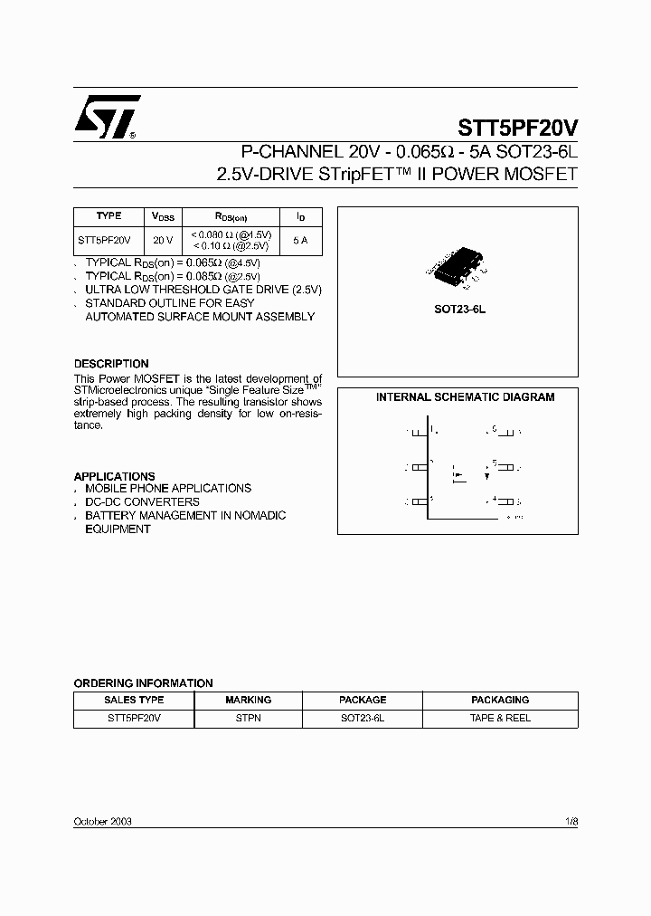 STT5PF20V_1004571.PDF Datasheet