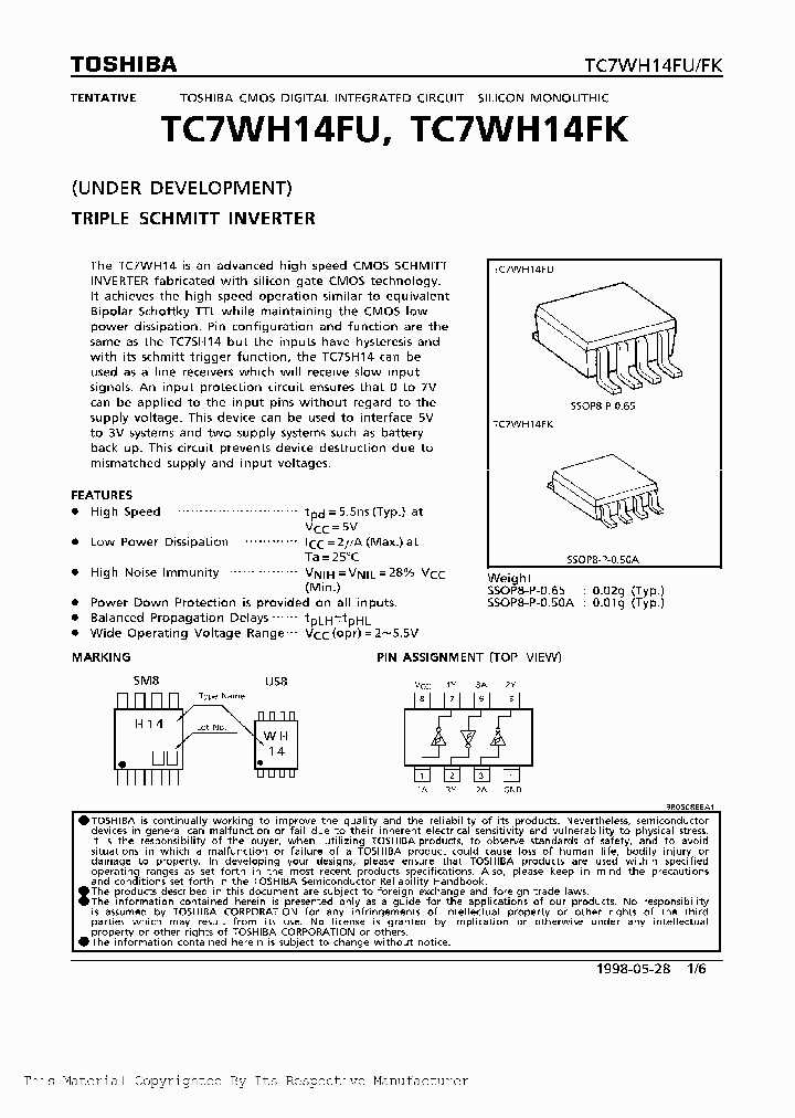 TC7WH14FU_1004987.PDF Datasheet