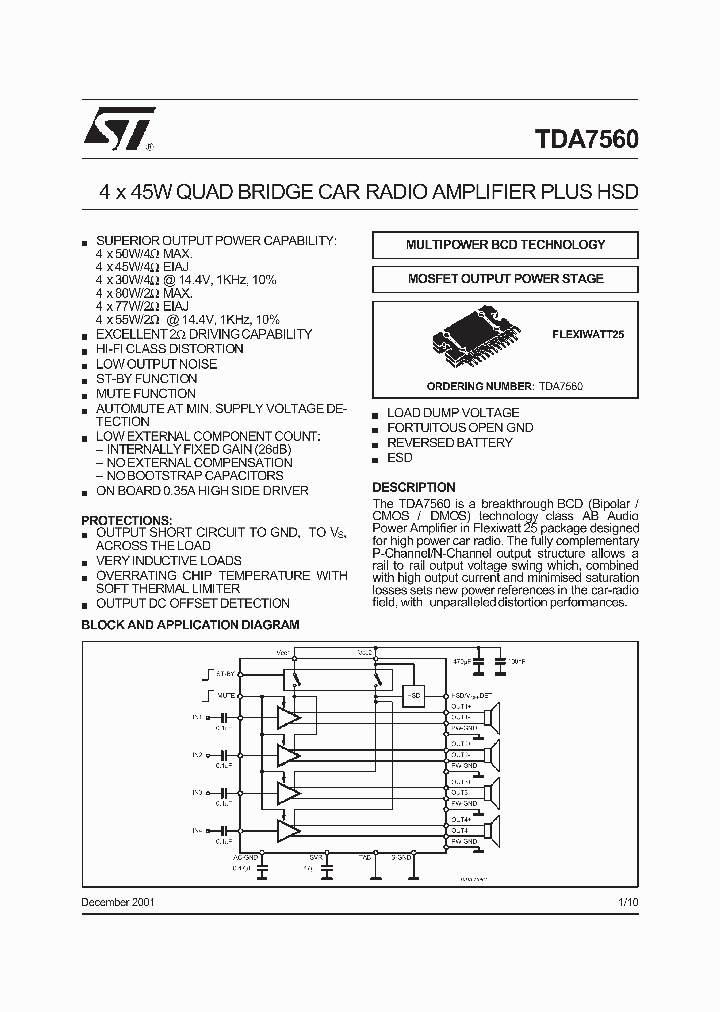 TDA7560_1005214.PDF Datasheet