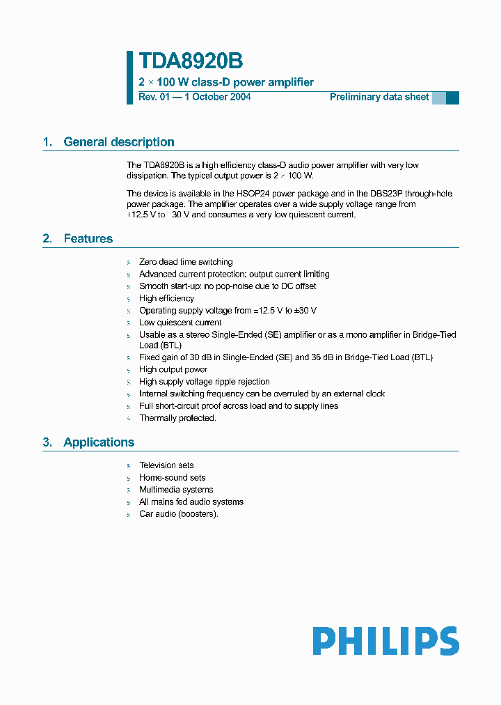 TDA8920BTH_1005275.PDF Datasheet