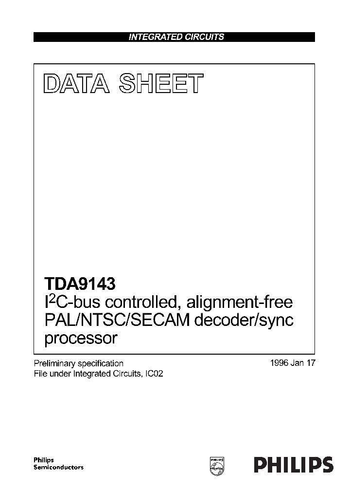 TDA9143_1005288.PDF Datasheet