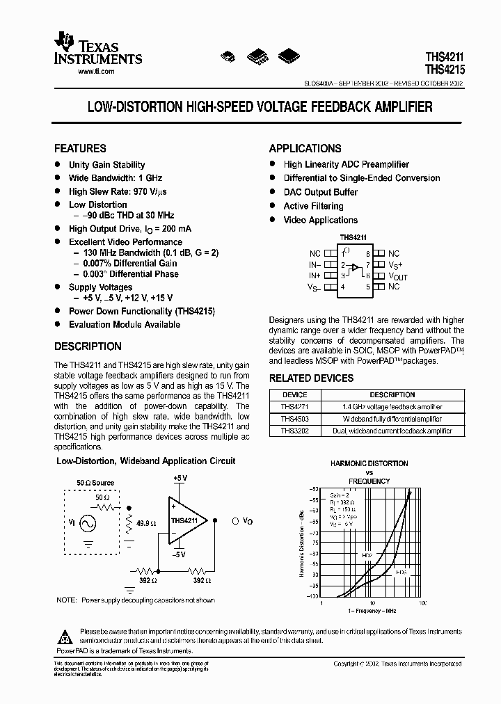 THS4211_1005459.PDF Datasheet