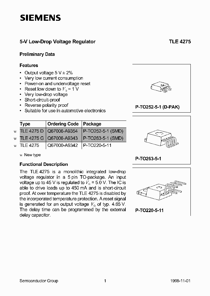 TLE4275_1005611.PDF Datasheet