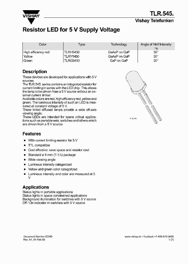TLR545_1005741.PDF Datasheet