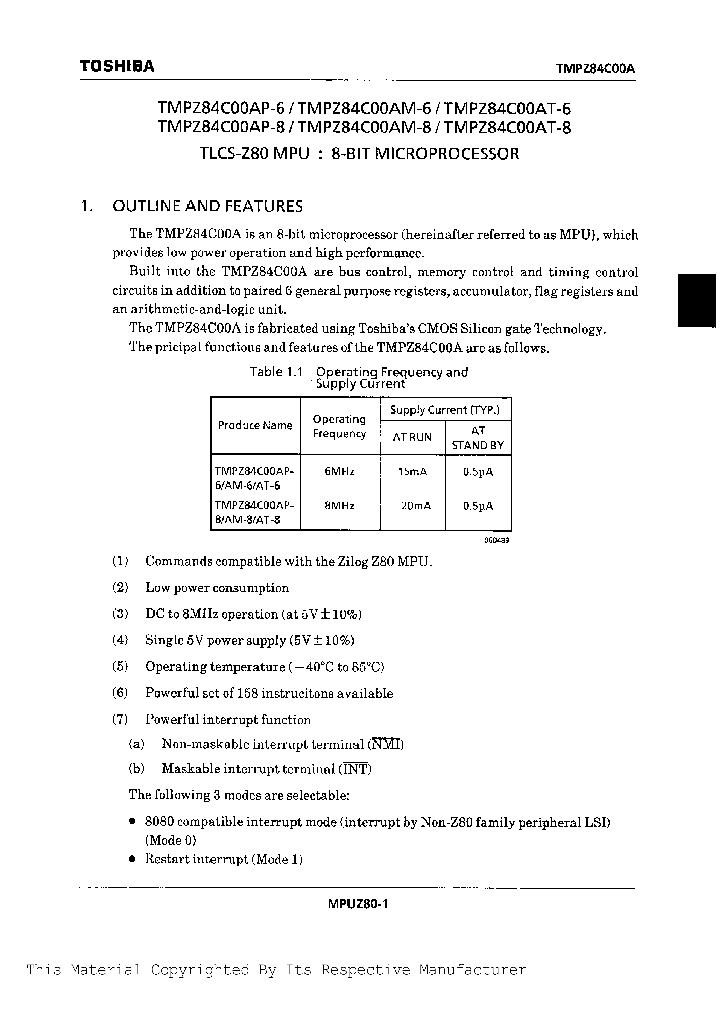 TMPZ84C00AP-8_1005848.PDF Datasheet