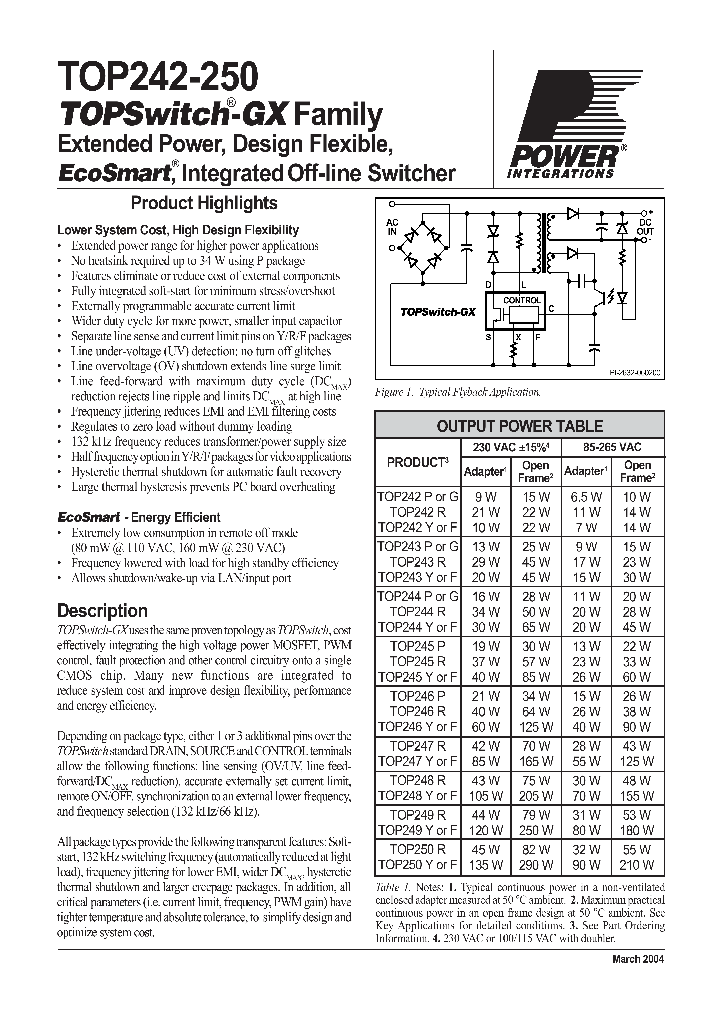 TOP248Y_1005925.PDF Datasheet