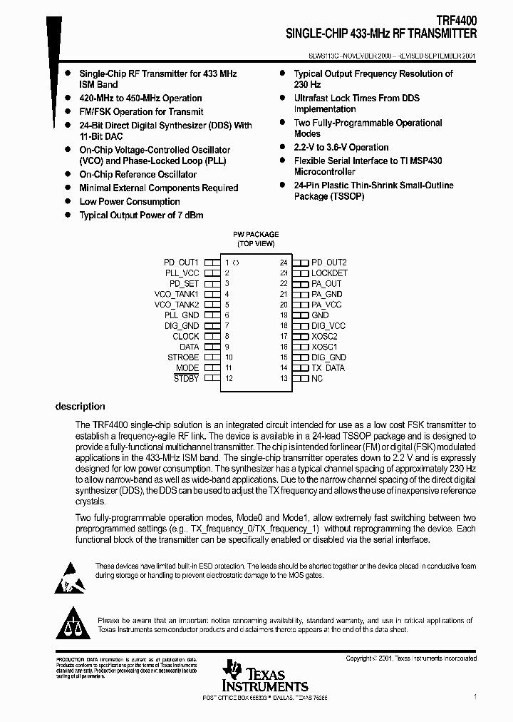 TRF4400_1006147.PDF Datasheet