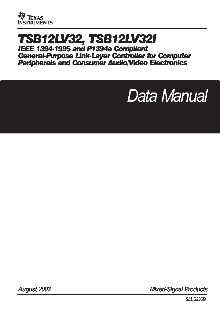 TSB12LV32_1006208.PDF Datasheet