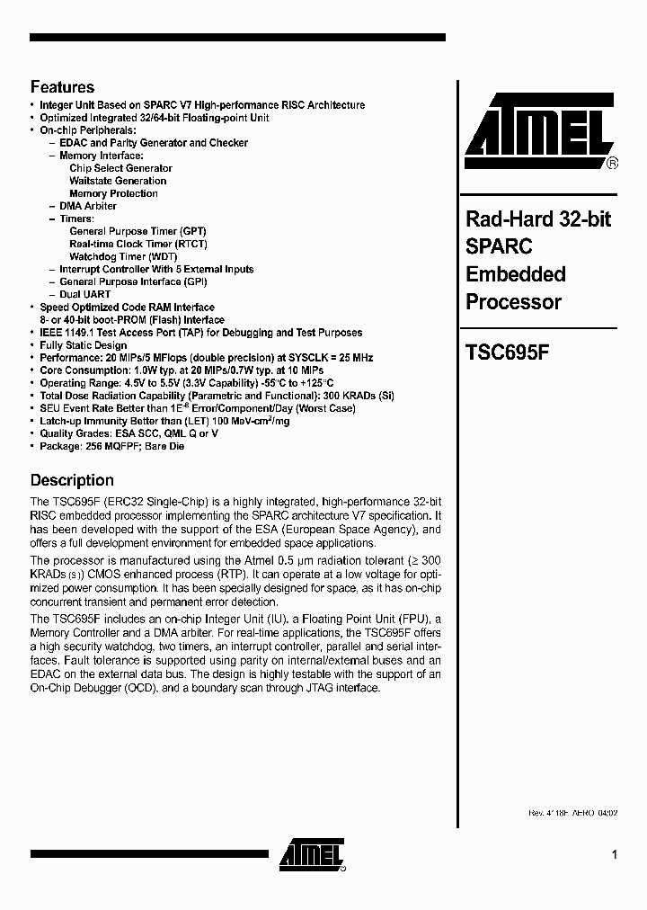 TSC695F_1006242.PDF Datasheet