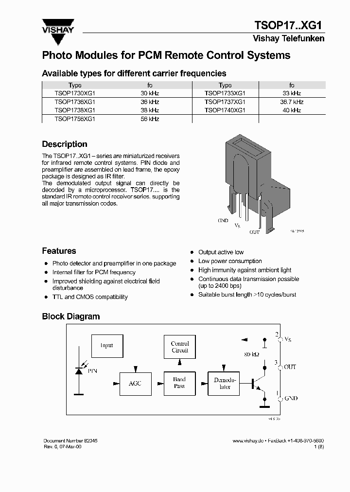 TSOP17XG1_1006320.PDF Datasheet