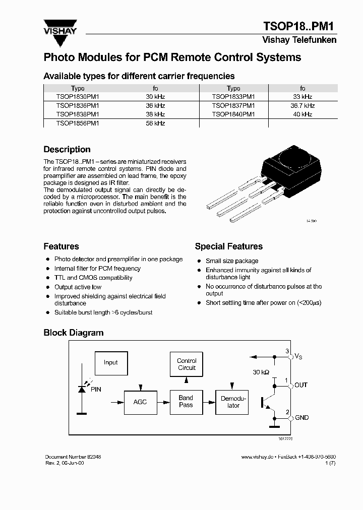 TSOP18PM1_1006328.PDF Datasheet