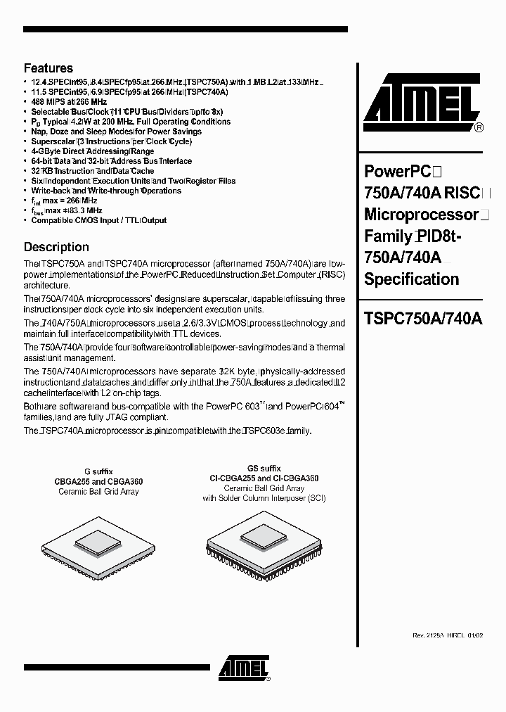 TSPC750A_1006398.PDF Datasheet