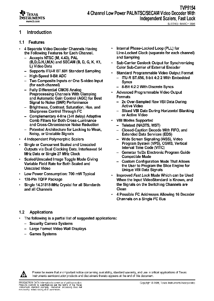 TVP5154_1006450.PDF Datasheet
