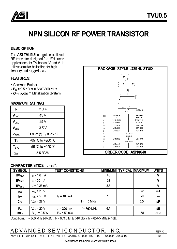 TVU05_1006452.PDF Datasheet