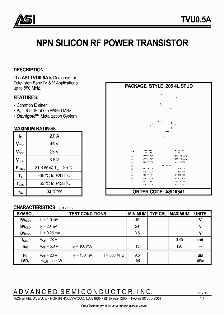 TVU05A_1006453.PDF Datasheet