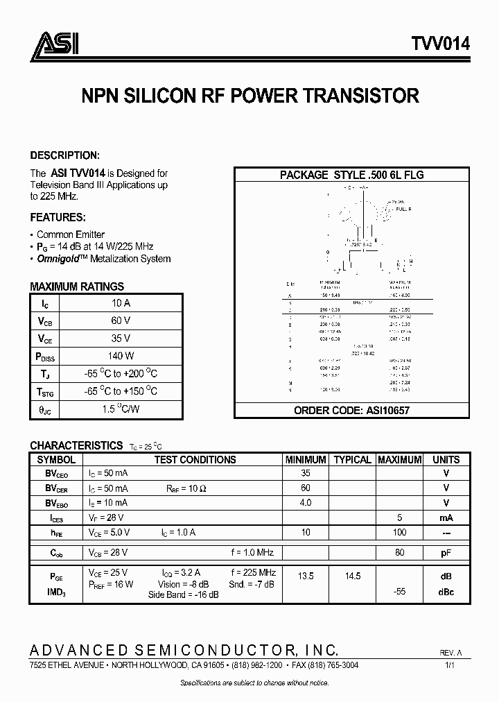 TVV014_1006471.PDF Datasheet