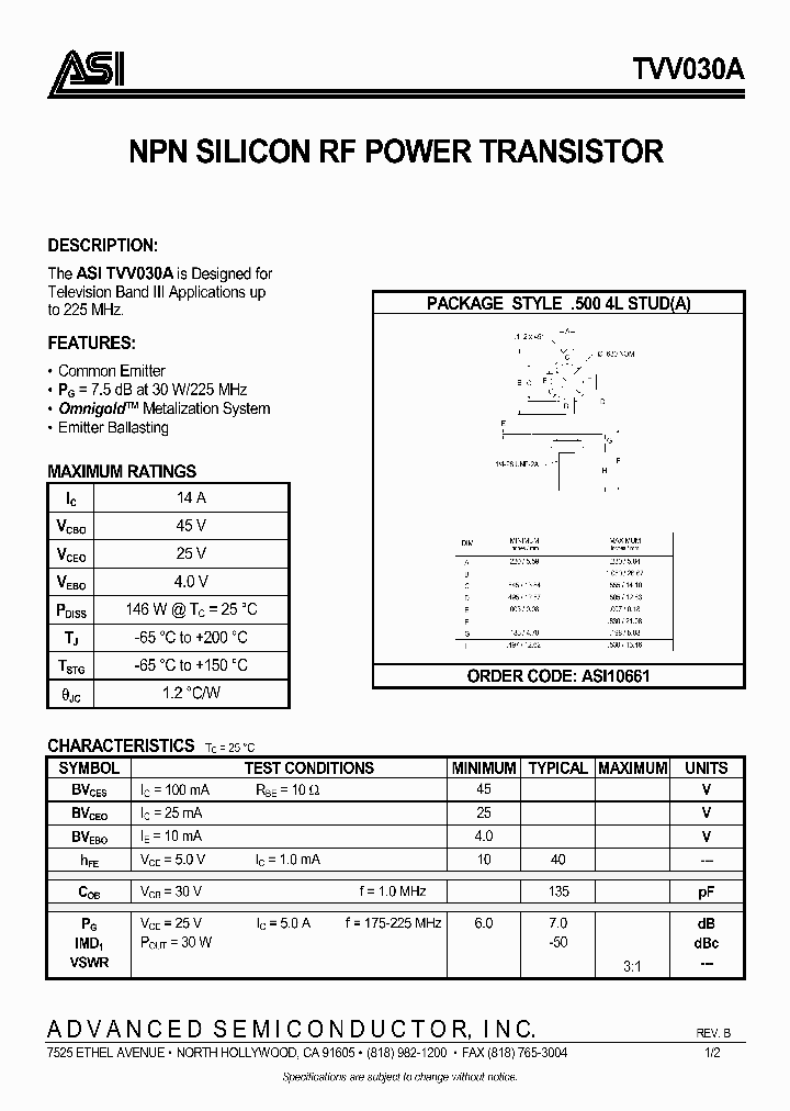 TVV030A_1006475.PDF Datasheet