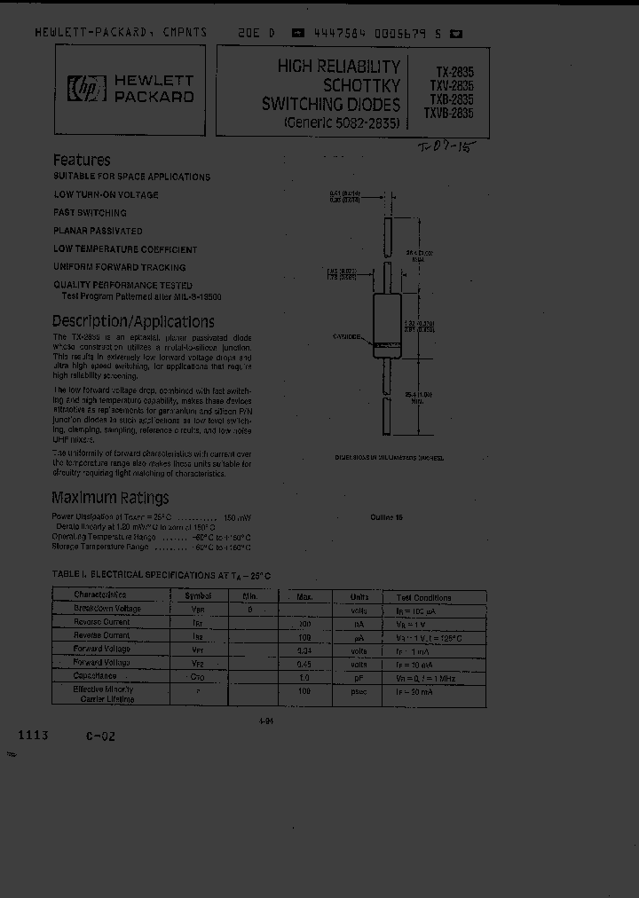 TX2835_1006478.PDF Datasheet