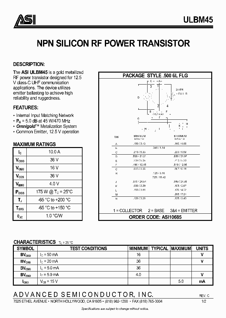 ULBM45_1006816.PDF Datasheet