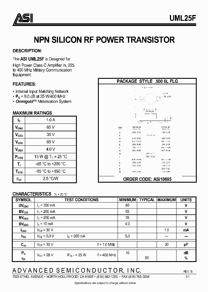 UML25F_1006848.PDF Datasheet