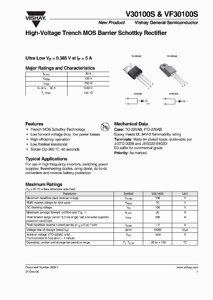 V30100SVF30100S_1007004.PDF Datasheet
