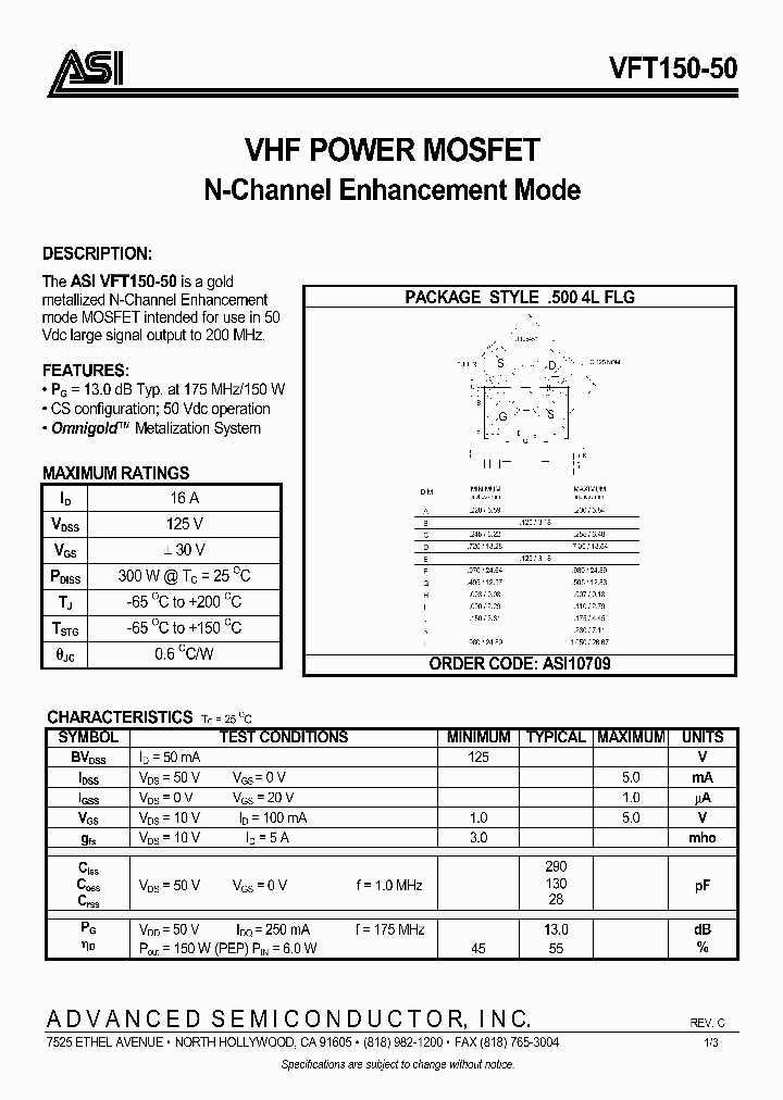 VFT15050_1007053.PDF Datasheet