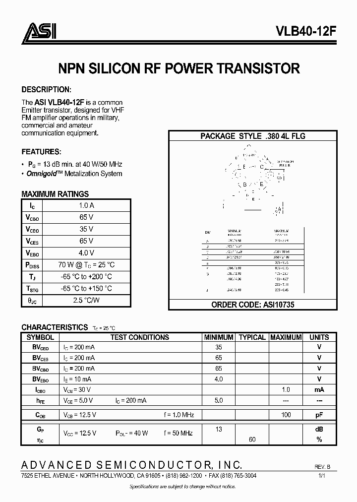 VLB4012F_1007084.PDF Datasheet