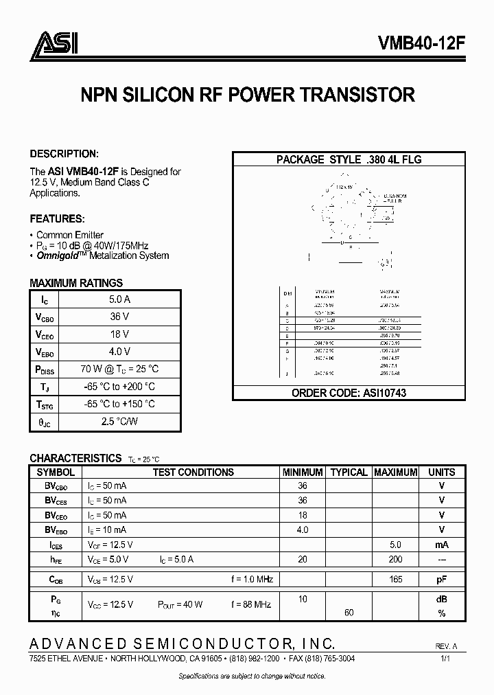 VMB4012F_1007085.PDF Datasheet